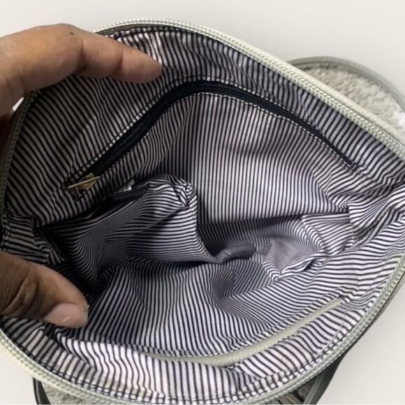 Two Tone Vegan Leather Tassel Long Strap Bag - Picture 6 of 8